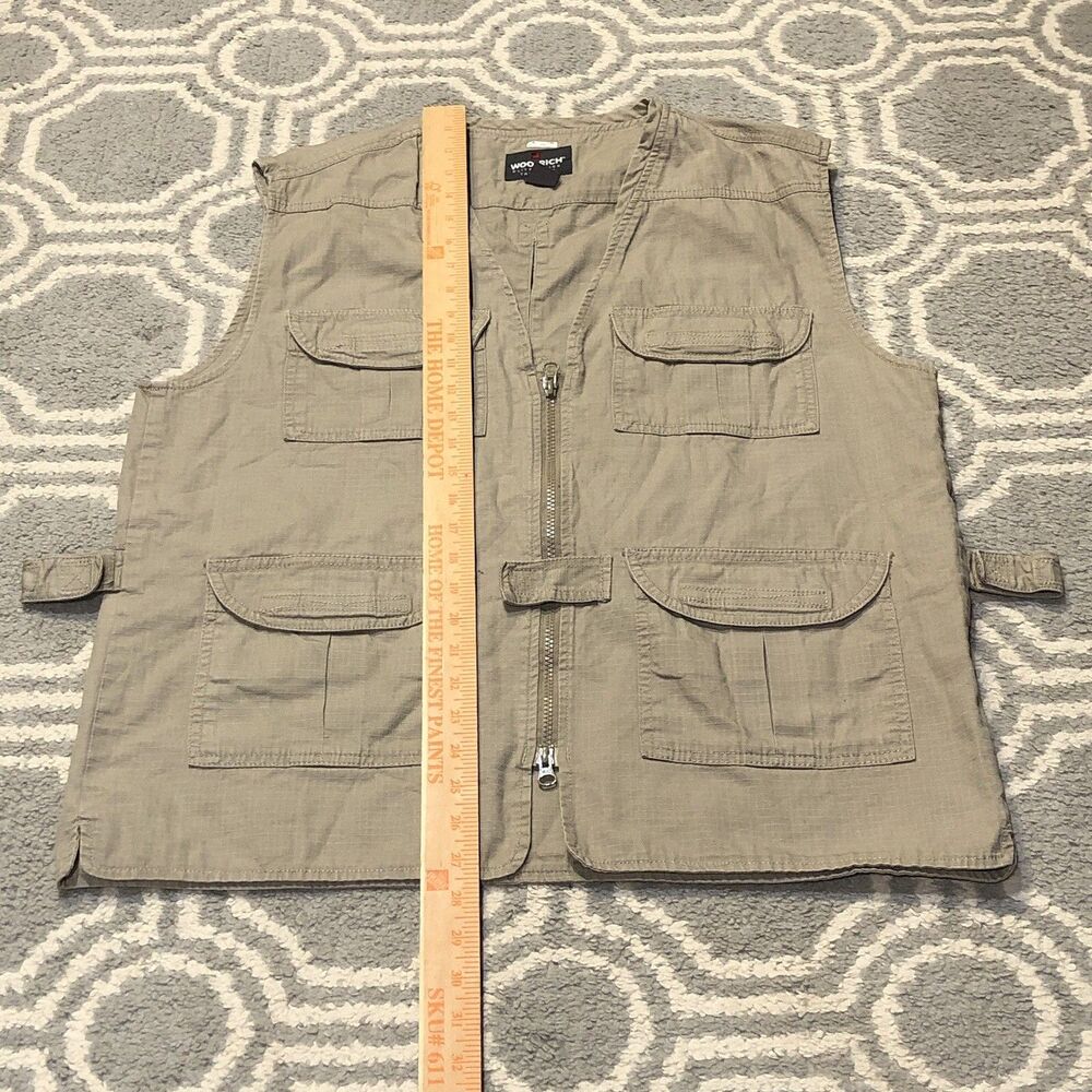 Woolrich Elite Series Tactical Vest Men’s Medium Tan Fishing Hunting Utility - Picture 4 of 7